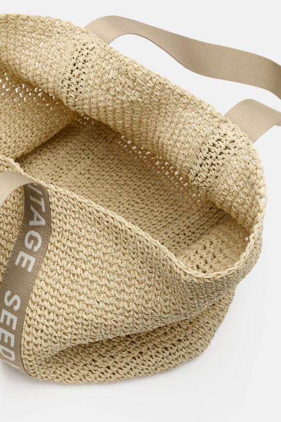 Logo Woven Tote  Warm Sand  hi-res