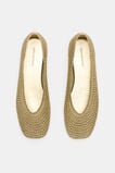 Zimi Crochet Ballet Flat  Pale Gold  hi-res