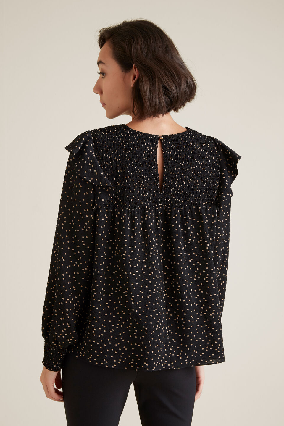 Soft Spot Frill Top  