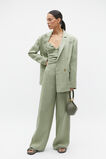Linen Balconette Top  Pale Olive  hi-res