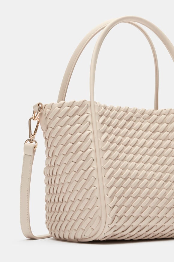 Woven Mini Crossbody Bag  Stone  hi-res