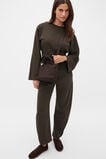 Woven Textured Crossbody Bag  Coffee Bean  hi-res