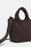 Woven Textured Crossbody Bag  Coffee Bean  hi-res