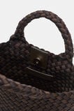 Woven Textured Crossbody Bag  Coffee Bean  hi-res