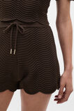 Wave Stitch Knit Short  Dark Espresso  hi-res