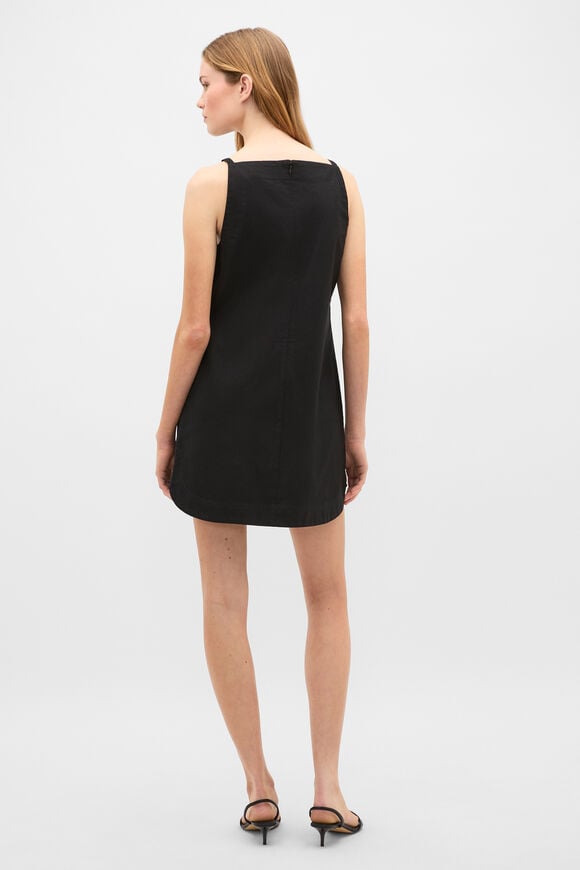 Knot Detail Mini Dress  Black  hi-res