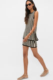 Linear Crochet Tunic Top  Cream Black  hi-res