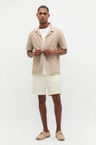 Stripe Pique Shirt  Nougat  hi-res