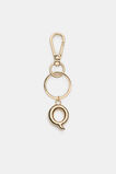 Gold Initial Keyring  Q  hi-res