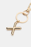 Gold Initial Keyring  X  hi-res