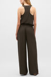 Satin Back Wide Leg Pant  Dark Espresso  hi-res