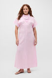 Linen V Neck Midi Dress  Petal Pink  hi-res