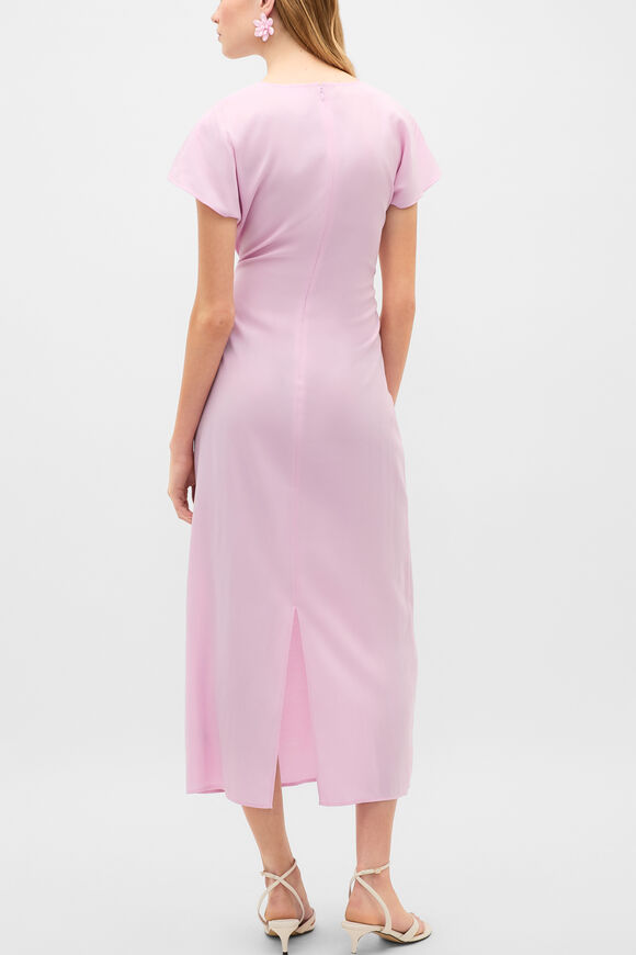 Tie Waist Midi Dress  Petal Pink  hi-res