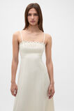 Linen Blend Cutwork Midi Dress  Coconut Cream  hi-res