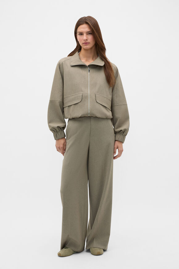 Nep Weave Bomber Jacket  Caper  hi-res