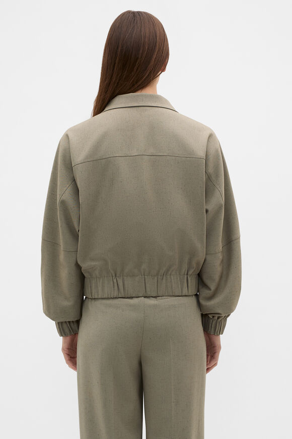 Nep Weave Bomber Jacket  Caper  hi-res