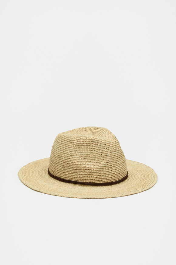 Raffia Fedora  Natural  hi-res