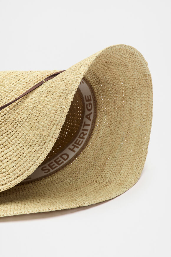 Raffia Fedora  Natural  hi-res