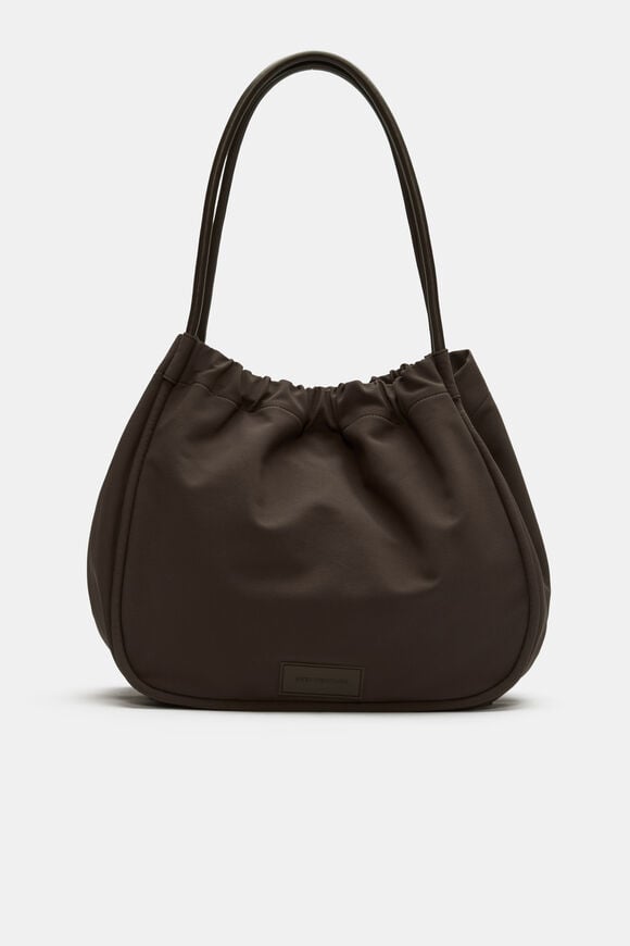 Ruched Essential Tech Tote  Dark Espresso  hi-res
