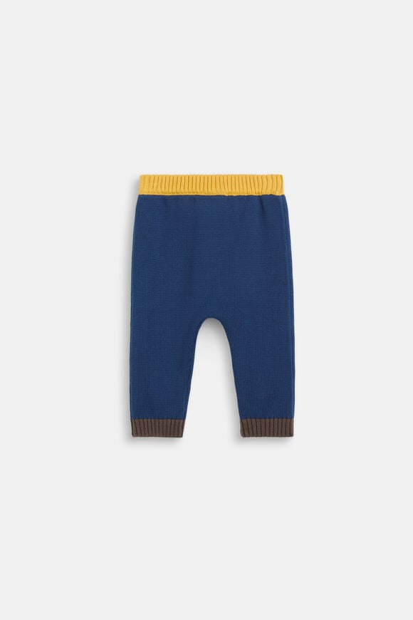 Colourblock Knit Pant  French Navy  hi-res