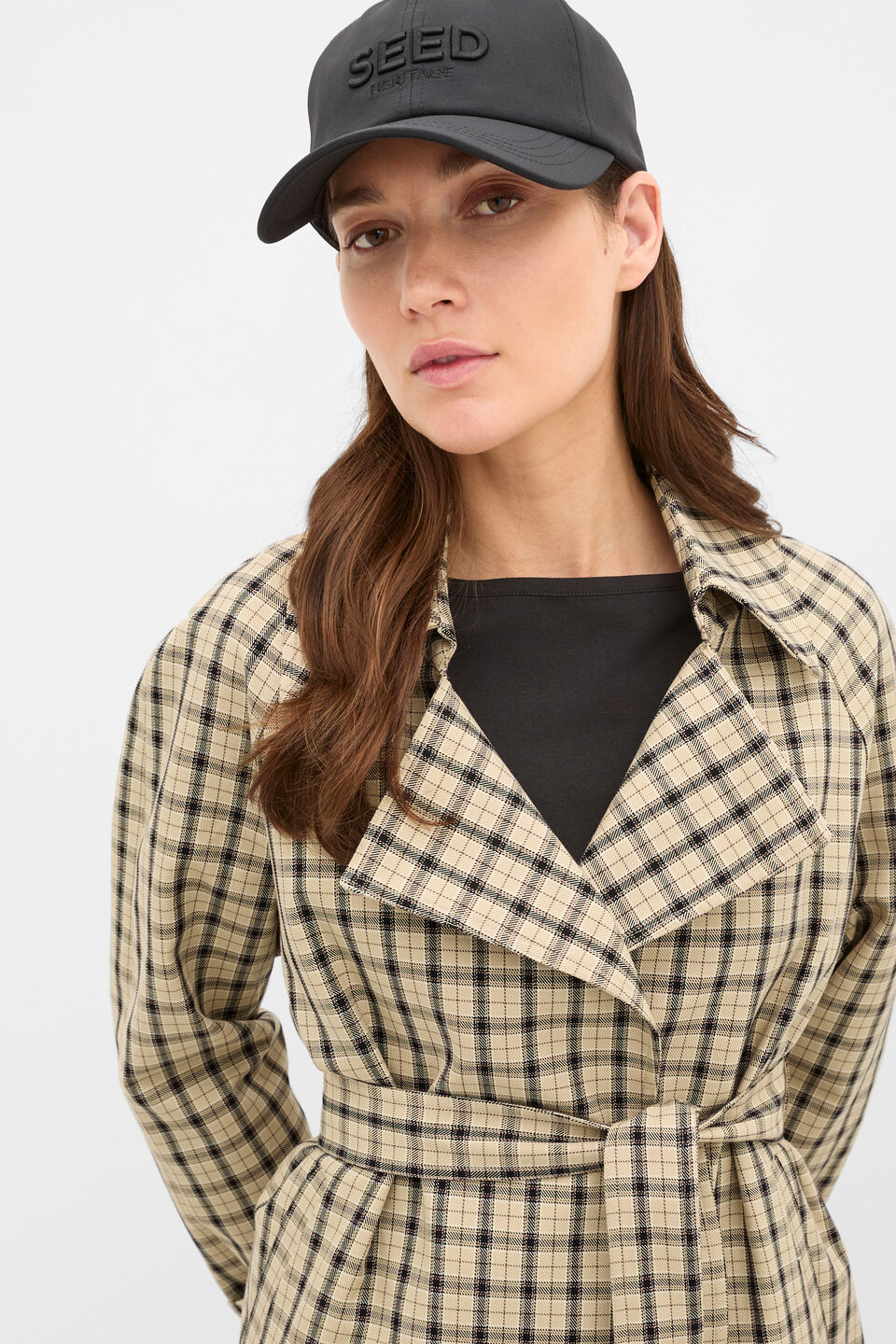Embroidered Seed Cap  Black