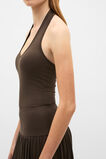 Fine Knit Halter Tank  Dark Espresso  hi-res