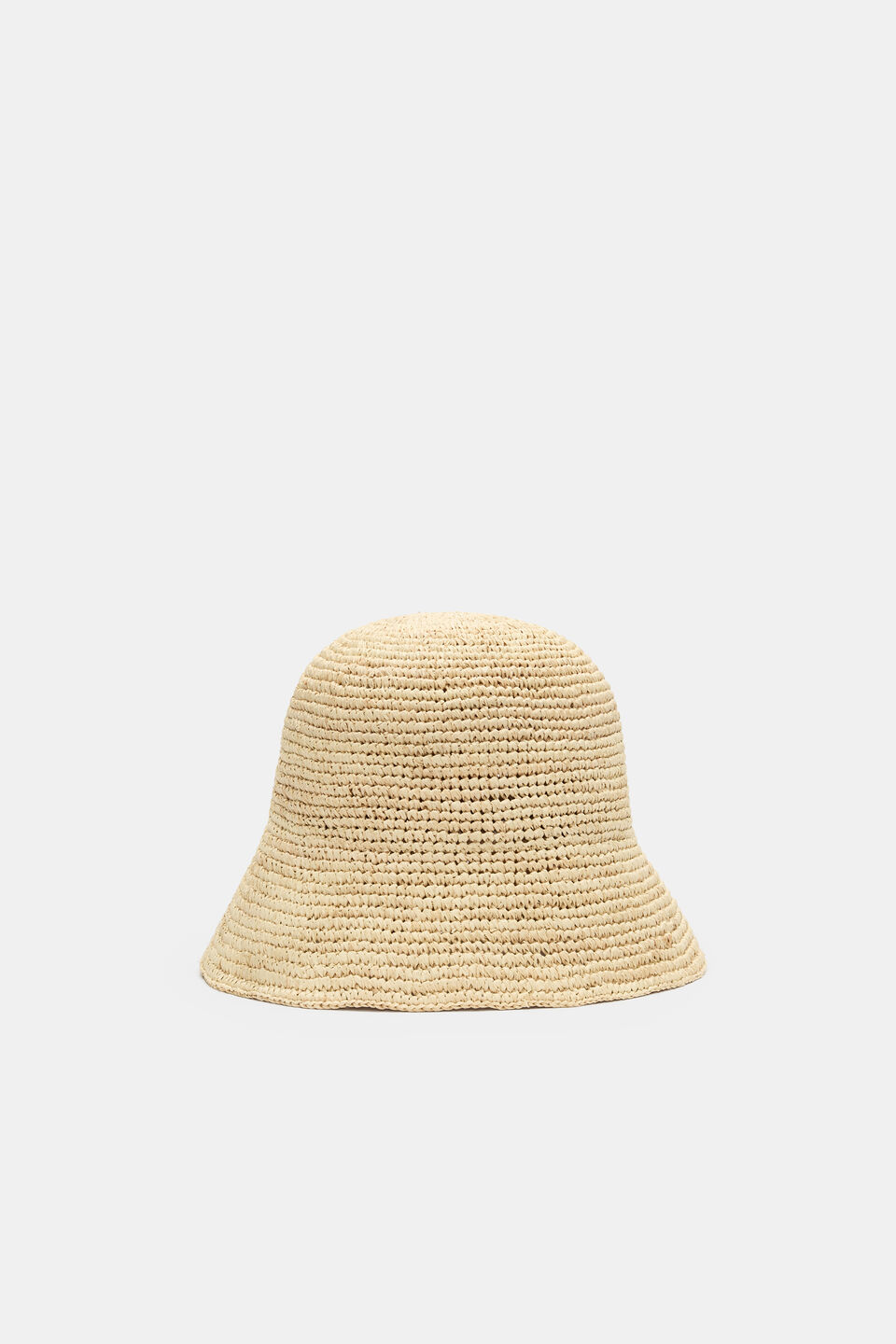 Short Brim Raffia Bucket Hat		 		  Natural