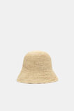Short Brim Raffia Bucket Hat		 		  Natural  hi-res
