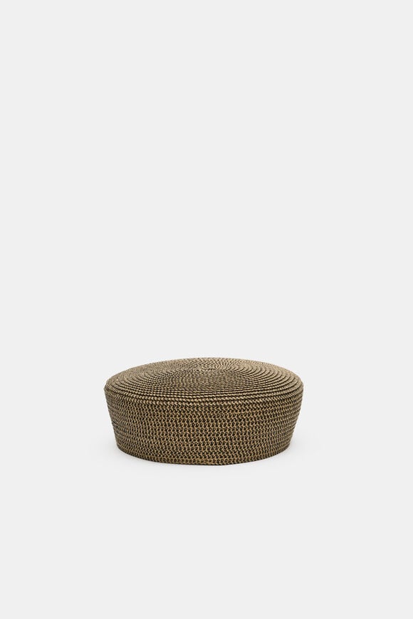 Pillbox Hat  Natural Multi  hi-res