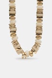 Statement Molten Bead Necklace  Gold  hi-res