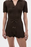 Wave Stitch Knit Short  Dark Espresso  hi-res
