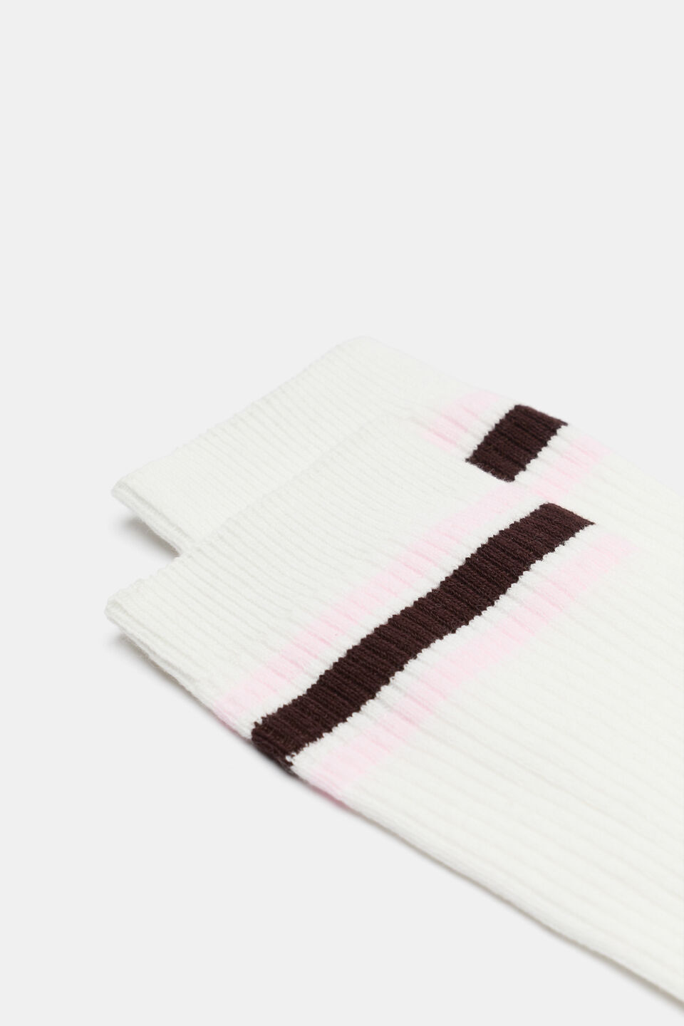 Sports Stripe Crew Sock  Dark Espresso Stripe