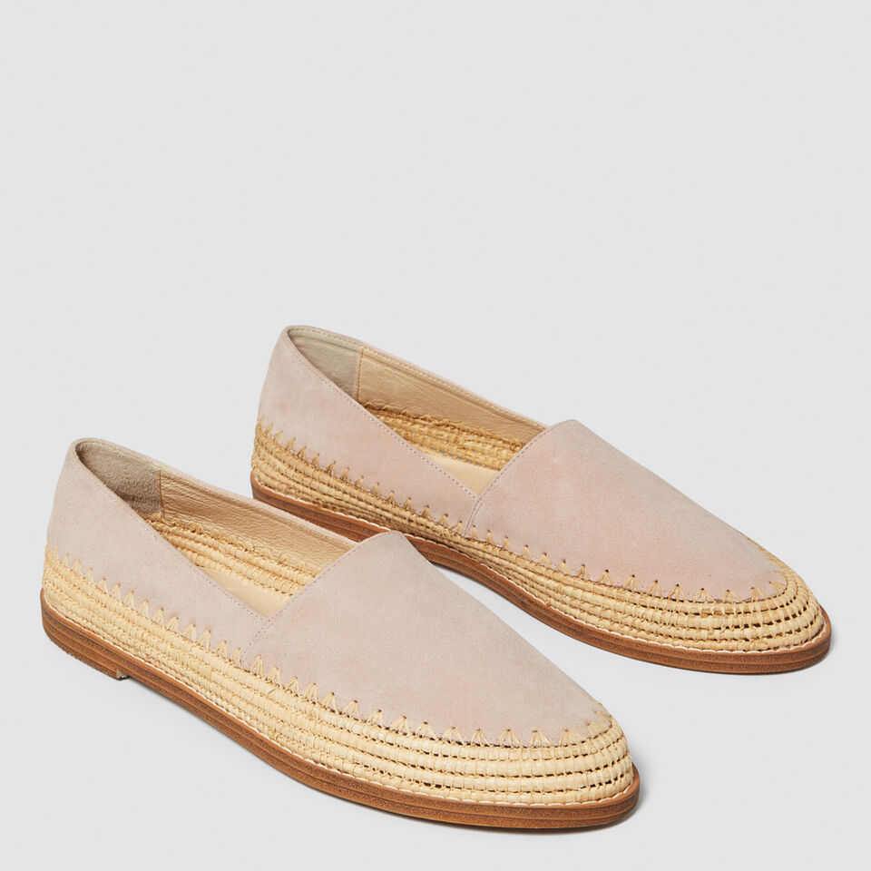 Elle Leather Flat  