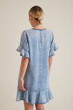 Flutter Sleeve Tencel Dress    hi-res