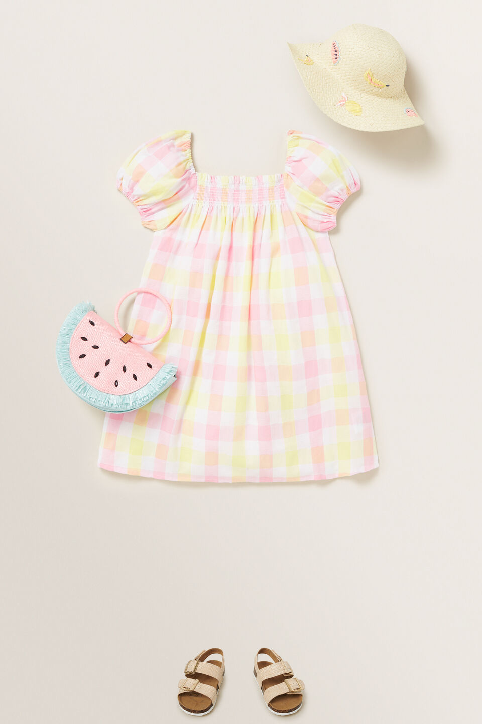 Multi Check Dress  