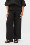 Core Linen Waisted Pant  Black  hi-res