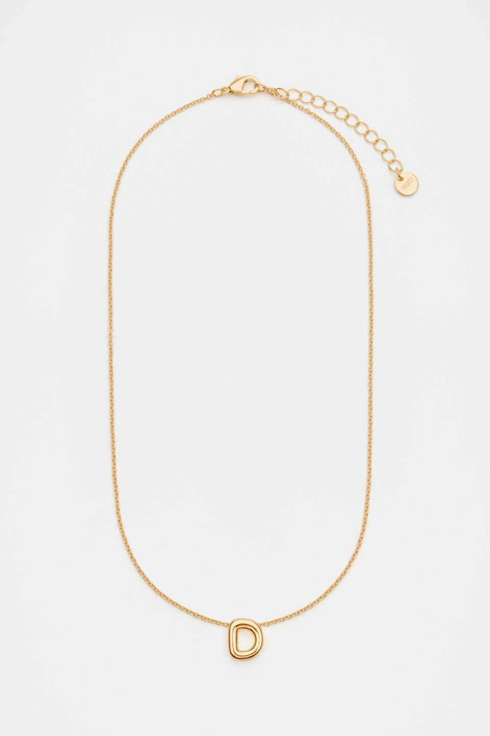 Bubble Letter Necklace  D