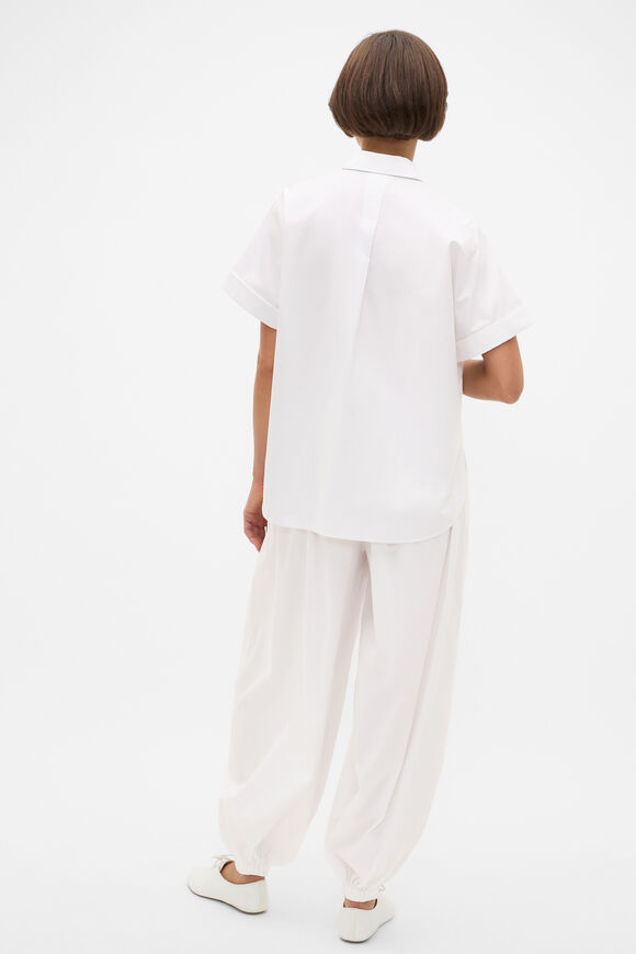 Poplin Short Sleeve Shirt  Whisper White  hi-res