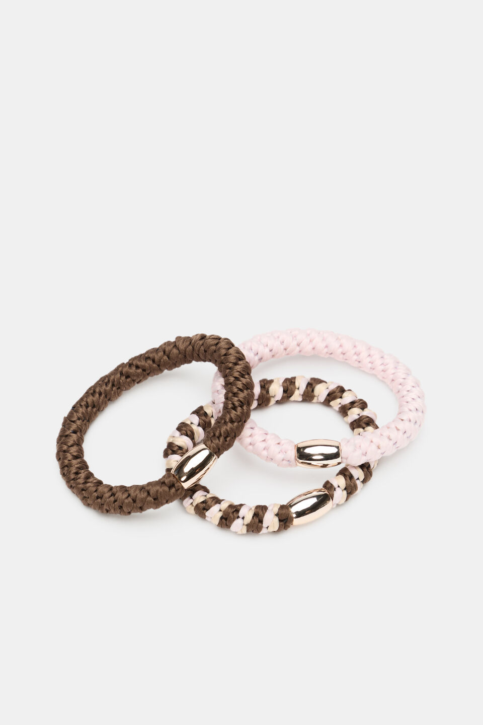 Bead Hair Elastic Set  Petal Pink