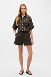 Cotton Stripe Pocket Shirt  Dark Espresso Stripe  hi-res