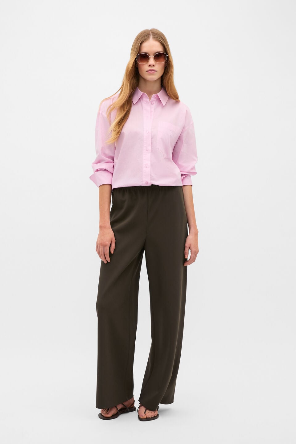 Lightweight Cotton Classic Shirt  Petal Pink