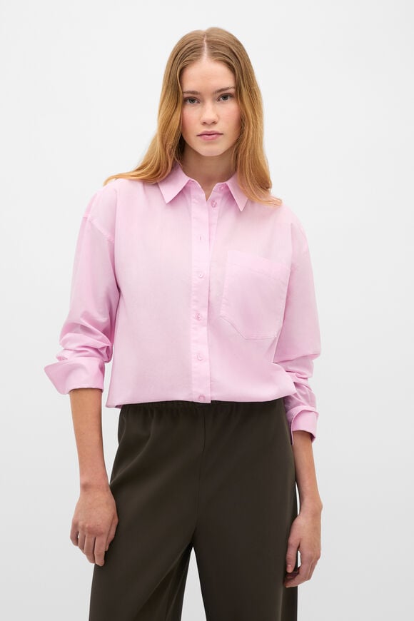 Lightweight Cotton Classic Shirt  Petal Pink  hi-res