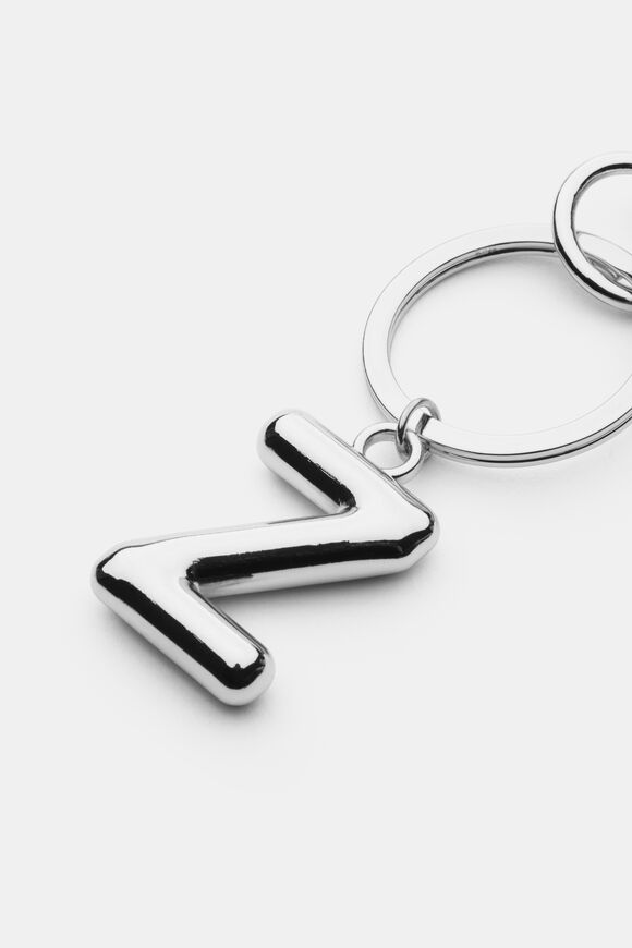 Silver Initial Keyring  Z  hi-res