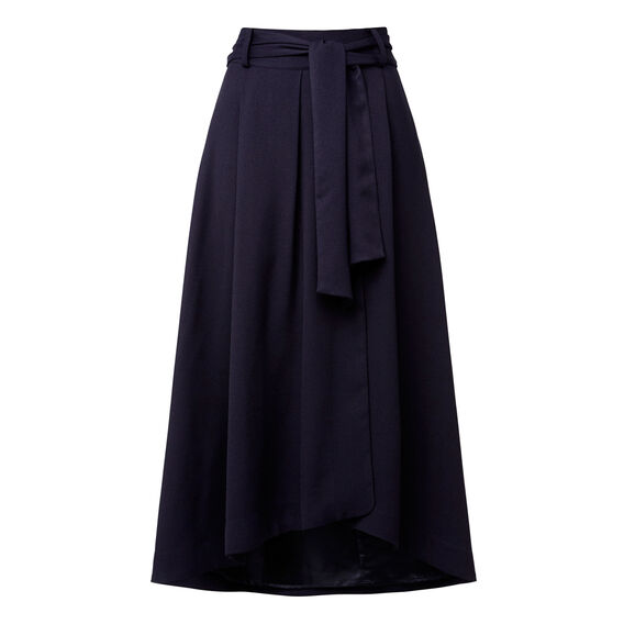 front tie maxi skirt
