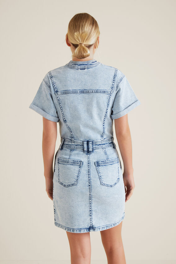 Acid Wash Denim Dress