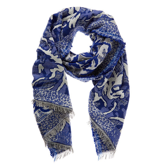 Abstract Jacquard Scarf