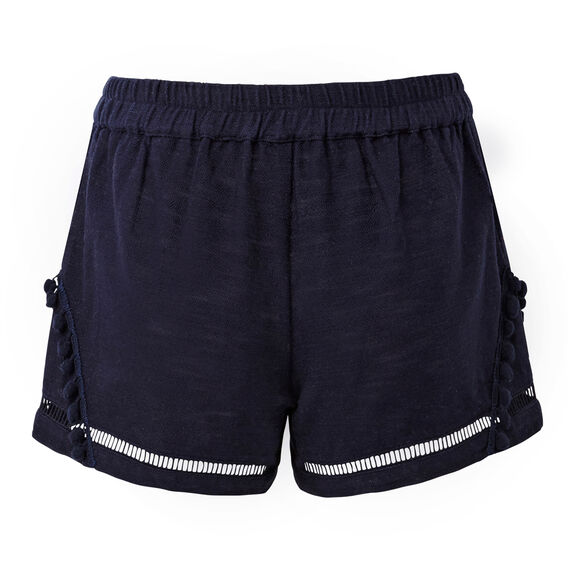 Textured Pom Pom Short