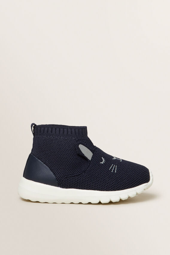 knitted pull on trainers