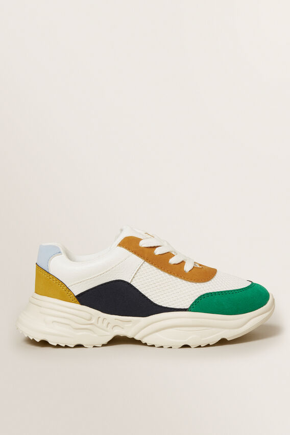 chunky tan trainers