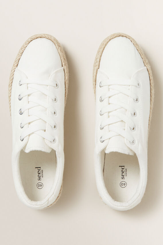 platform white runners